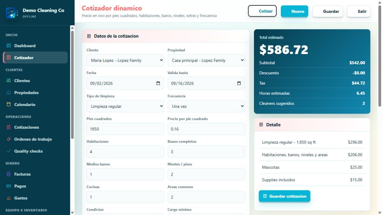 Dashboard screenshot